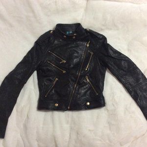 Truth & Pride Black Moto Jacket -Size: Small